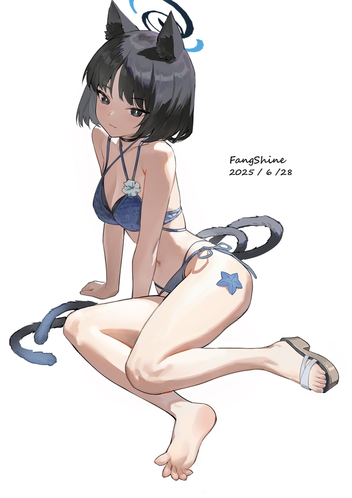 Kikyou - 18+, Anime, Anime art, Animal ears, Blue archive, Kikyou, NSFW
