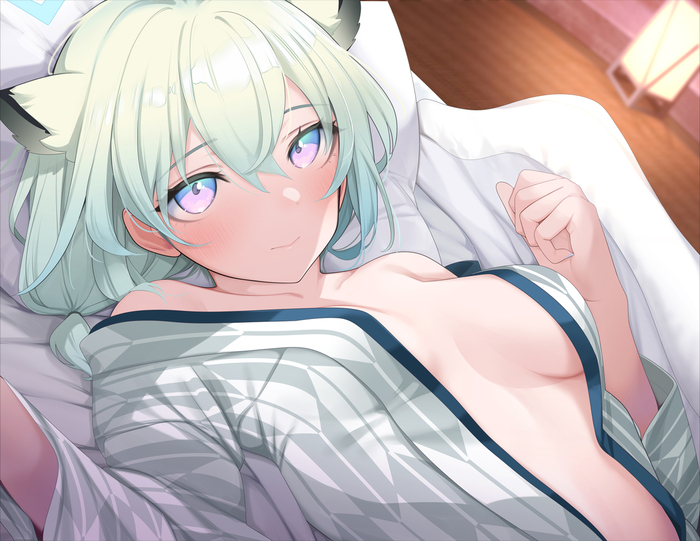 Shigure - 18+, Anime art, Anime, Blue archive, Mayoi Shigure, Animal ears, NSFW
