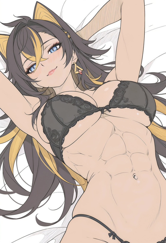 Продолжение поста «Dehya» - 18+, Моё, Genshin Impact, Dehya (Genshin Impact), Арт, Девушки, Игры, Аниме, Anime Art, Арты нейросетей, Контент нейросетей, Волна постов, Ответ на пост, NSFW