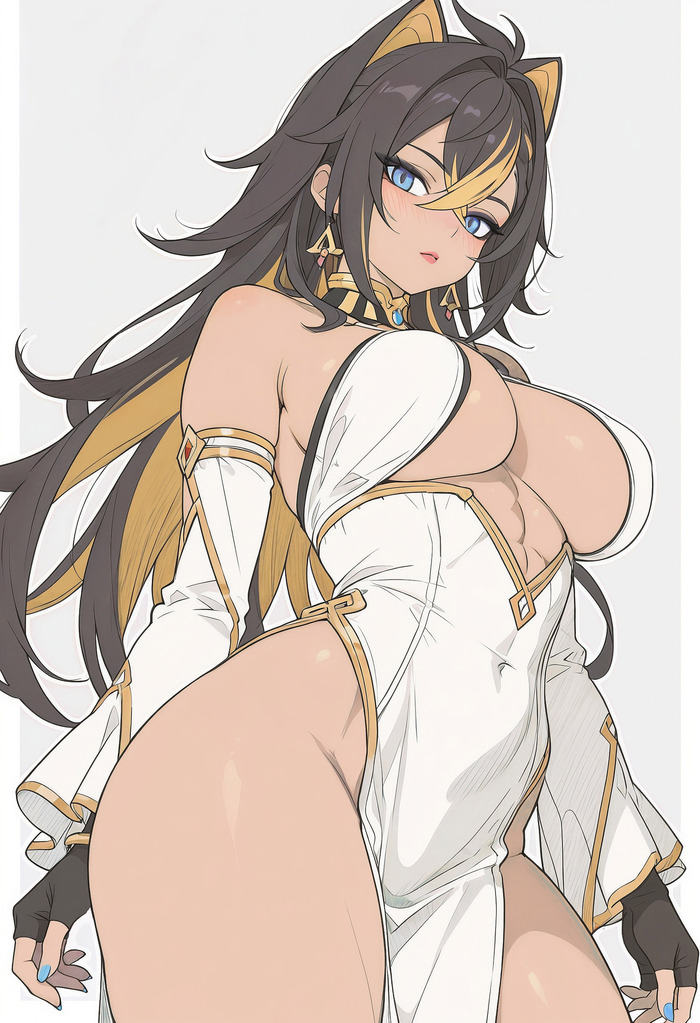 Продолжение поста «Dehya» - 18+, Моё, Контент нейросетей, Genshin Impact, Dehya (Genshin Impact), Арт, Девушки, Игры, Аниме, Anime Art, Арты нейросетей, Волна постов, Ответ на пост, NSFW