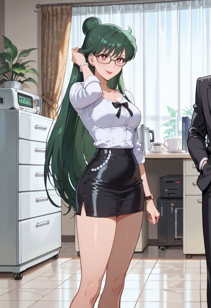 Офисные Cейлор Cенши! - Серия Нейроанимекрасотки, 18+, Моё, Контент нейросетей, Арты нейросетей, Аниме, Цветные волосы, Девушки, Stable Diffusion, Sailor Moon, Sailor Mars, Sailor Mercury, Sailor uranus, Sailor Pluto, Sailor Jupiter, Офисные будни, Tsukino Chibiusa, Tsukino Usagi, Sailor Venus, Sailor neptune, Красные глаза, Длиннопост, NSFW