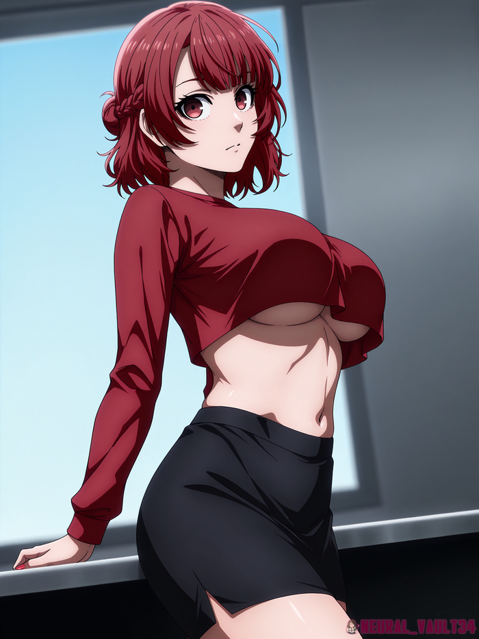 Henri from Blue Lock - 18+, My, Neural Network Content, Neural network art, Anime art, Hand-drawn erotica, Anime, Blue Lock, Longpost, NSFW