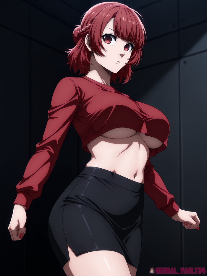 Henri from Blue Lock - 18+, My, Neural Network Content, Neural network art, Anime art, Hand-drawn erotica, Anime, Blue Lock, Longpost, NSFW