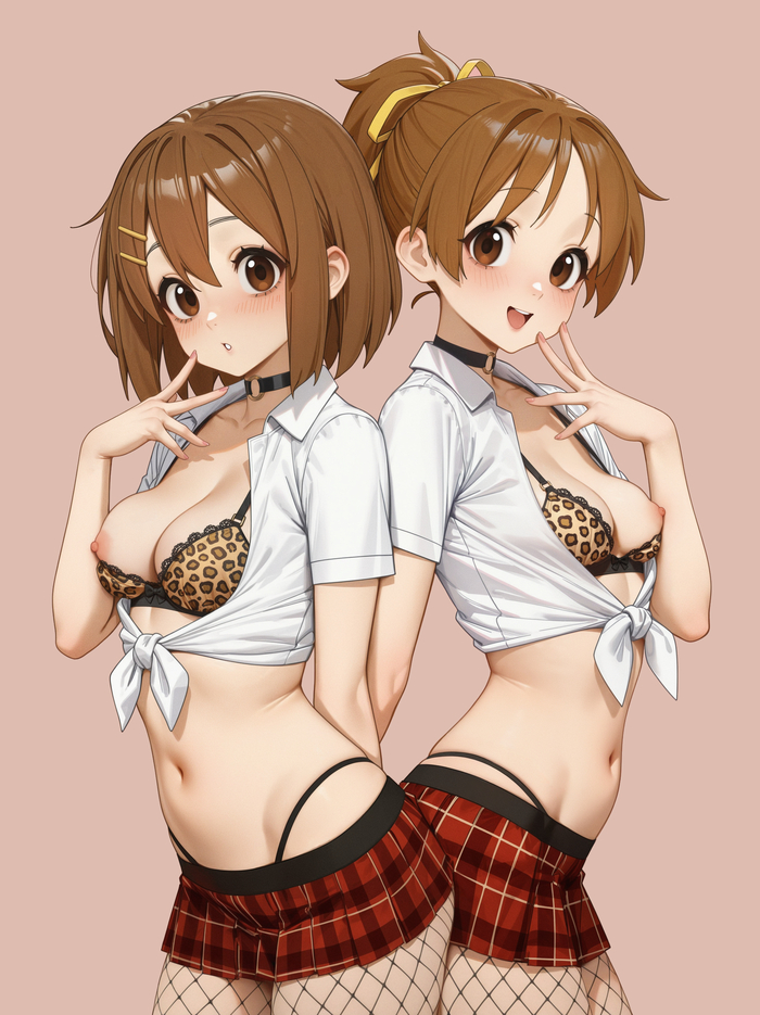 Continuation of the post This is what your J-Pop/Rock leads to - Series Generated images, 18+, My, Neural Network Content, Boobs, Neural network art, Art, k-On, Reply to post, Yui Hirasawa, Hirasawa Ui, NSFW, A wave of posts