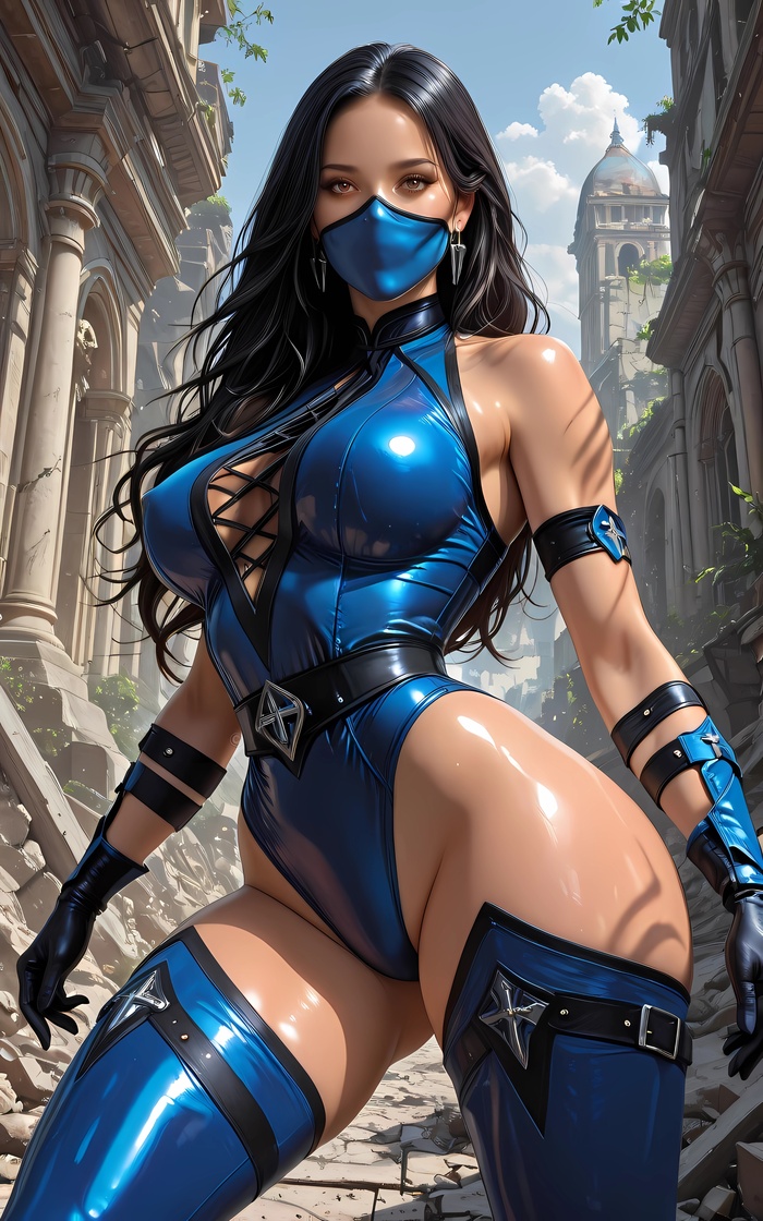 Art - Series Based on games, 18+, Neural Network Content, Neural Networks, Neural network art, Art, Girls, Images, Artificial Intelligence, Digital drawing, Women, Phone wallpaper, Boobs, Booty, Erotic, Hand-drawn erotica, Sexuality, Games, Computer games, Kitana, Mortal kombat, Longpost, NSFW
