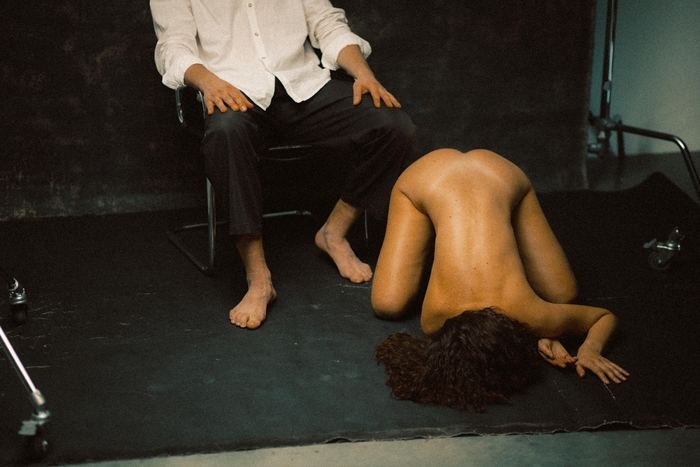 Nude couples BDSM photo shoot in the studio - 18+, My, Erotic, Photographer, Naked, Sexuality, Models, BDSM, Domination, Sex, Hard, Pair, Cuckold, cat, Boobs, Booty, NSFW