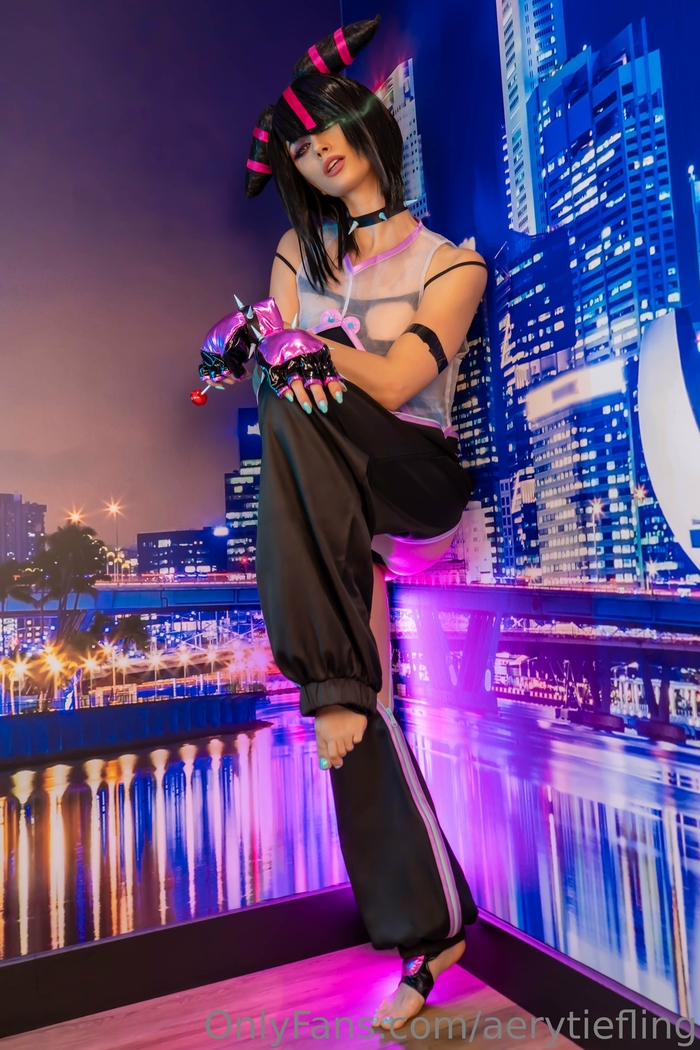 Juri Han by Aery Tiefling - 18+, The photo, PHOTOSESSION, Cosplay, Cosplayers, Erotic, Booty, Boobs, Erotic lingerie, Foot fetish, Games, Street fighter, Juri han, Aery Tiefling, Longpost, NSFW