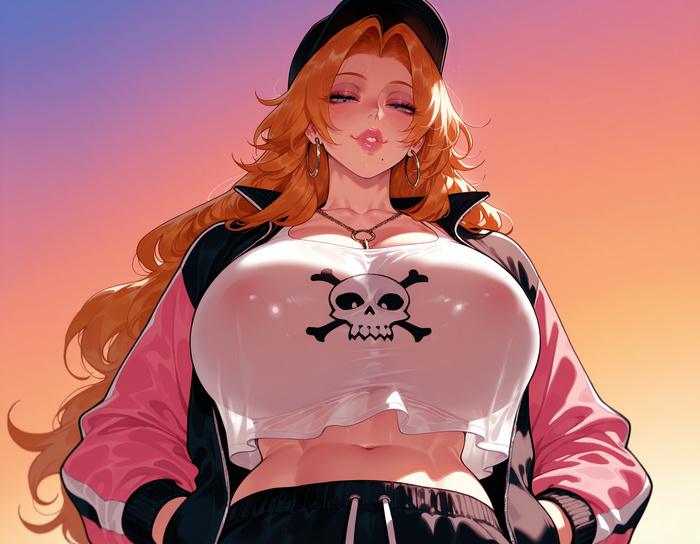 Продолжение поста «Rangiku» - Серия Balecxi, 18+, Контент нейросетей, Арт, Аниме, Anime Art, Рисованная эротика, Эротика, Арты нейросетей, Этти, Extra thicc, Bleach, Rangiku Matsumoto, Ответ на пост, Длиннопост, NSFW, Волна постов