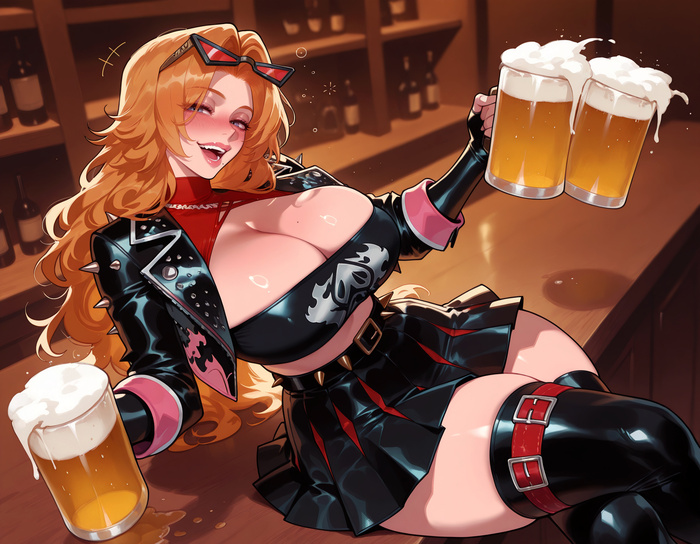 Продолжение поста «Rangiku» - Серия Balecxi, 18+, Контент нейросетей, Арт, Аниме, Anime Art, Рисованная эротика, Эротика, Арты нейросетей, Этти, Extra thicc, Bleach, Rangiku Matsumoto, Ответ на пост, Длиннопост, NSFW, Волна постов