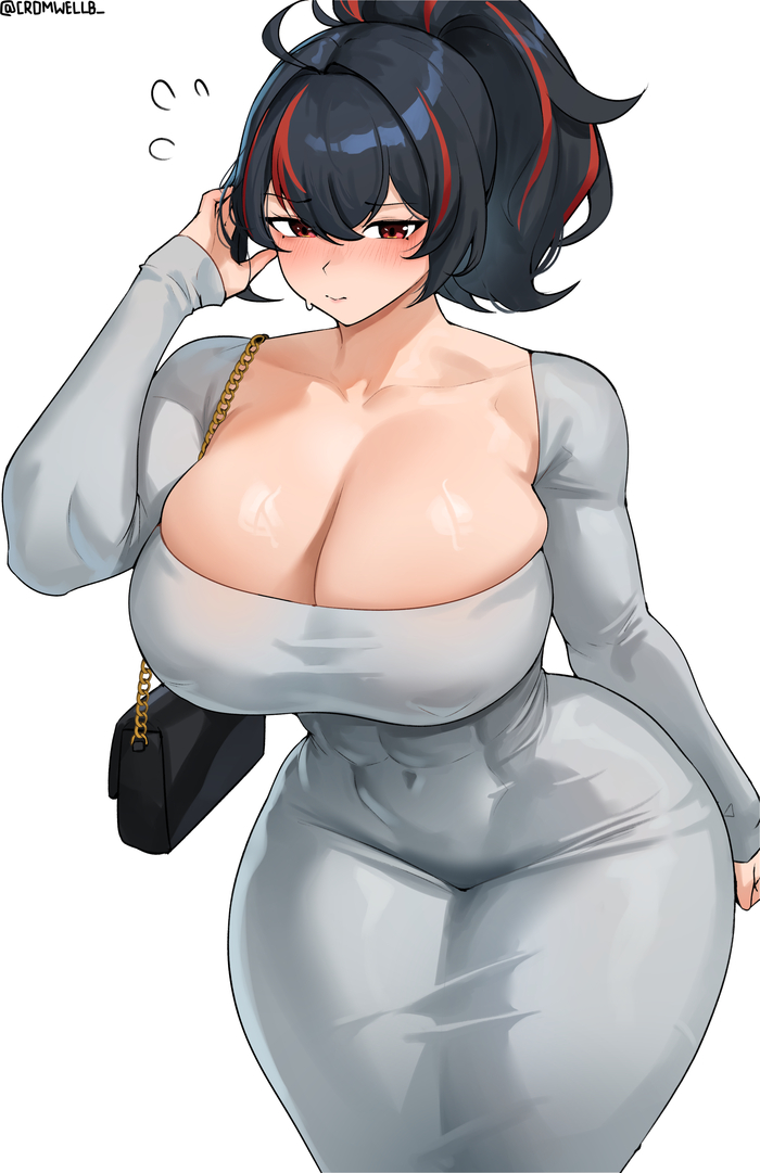 Продолжение поста «Ну заходи. Я ждала тебя...» - 18+, Cromwellb, Арт, Аниме, Anime Art, Рисованная эротика, Эротика, Zenless Zone Zero, Zhu Yuan (zzz), Game Art, Extra thicc, Игры, Панцу, Ответ на пост, Волна постов, NSFW