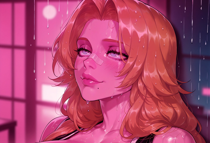 Продолжение поста «Rangiku» - Серия Balecxi, 18+, Контент нейросетей, Арт, Аниме, Anime Art, Рисованная эротика, Эротика, Арты нейросетей, Этти, Extra thicc, Bleach, Rangiku Matsumoto, Ответ на пост, Длиннопост, NSFW, Волна постов
