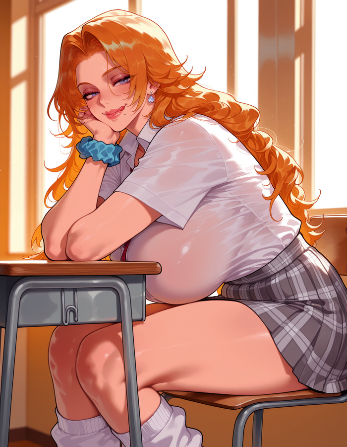 Продолжение поста «Rangiku» - Серия Balecxi, 18+, Контент нейросетей, Арт, Аниме, Anime Art, Рисованная эротика, Эротика, Арты нейросетей, Этти, Extra thicc, Bleach, Rangiku Matsumoto, Ответ на пост, Длиннопост, Волна постов, NSFW