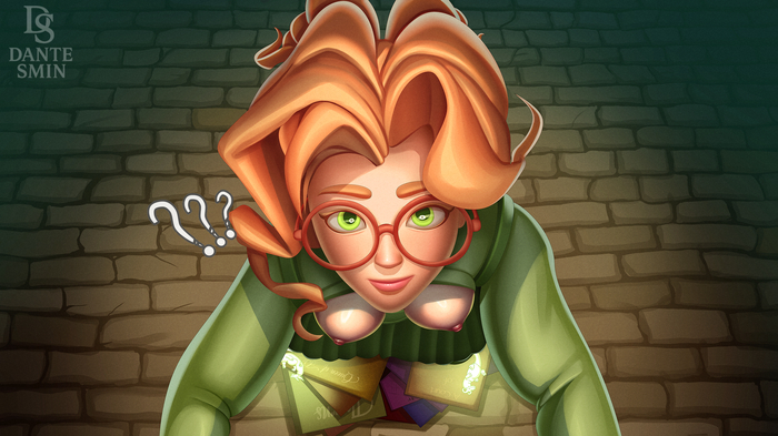 Paige and Victor | Deadlock - 18+, My, Erotic, Anime, Art, Booty, Boobs, Rule 34, Deadlock, Valve, Redheads, Cameltoe, NSFW