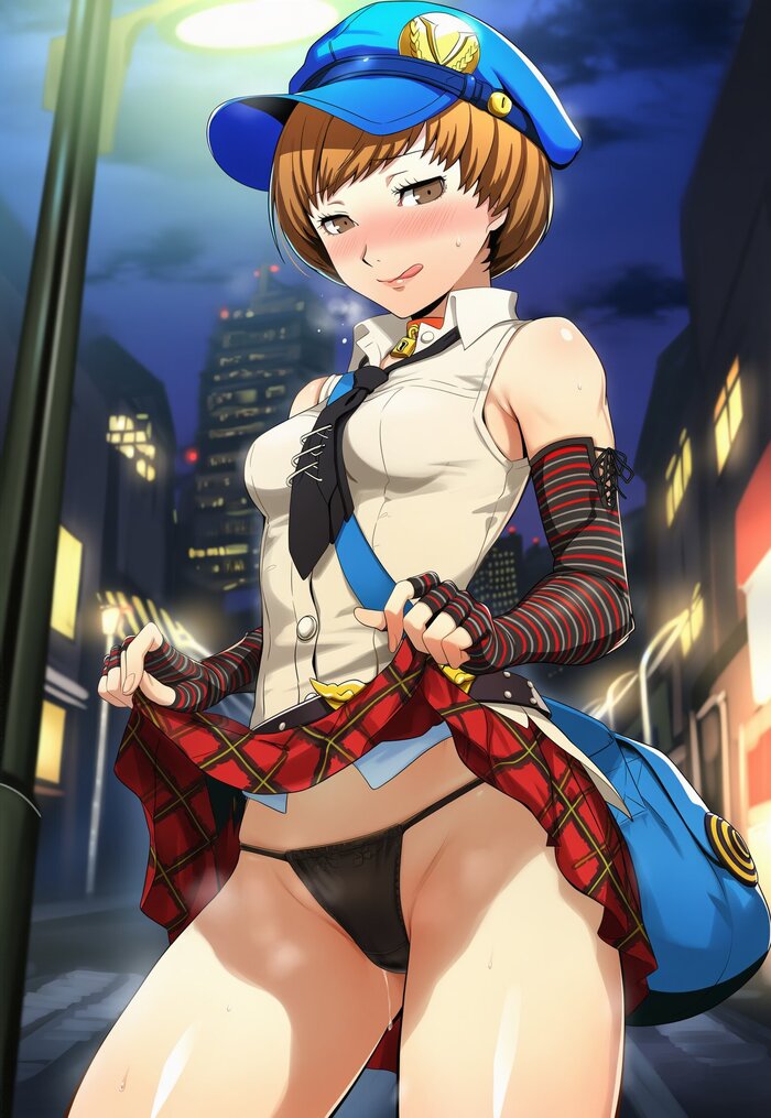 Chie - 18+, Neural Network Content, Art, Anime, Anime art, Hand-drawn erotica, Erotic, Neural network art, Persona 4, Chie Satonaka, Games, Game art, Murasaru7, Longpost, NSFW