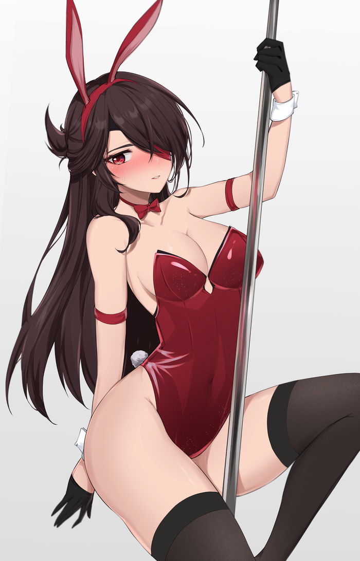 Бэй Доу - 18+, Genshin Impact, Anime Art, Аниме, Pixiv, Beidou, Bunnysuit, NSFW