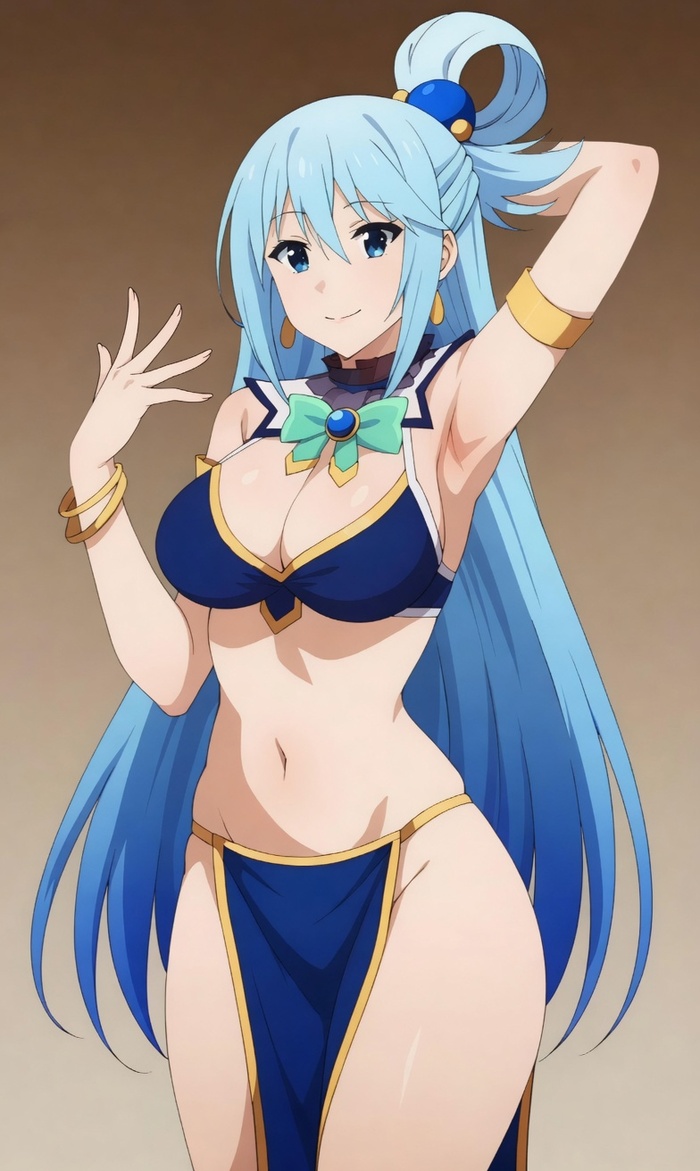 Aqua - Series Konosuba, 18+, Neural Network Content, Anime, Anime art, Konosuba, Aqua, NSFW