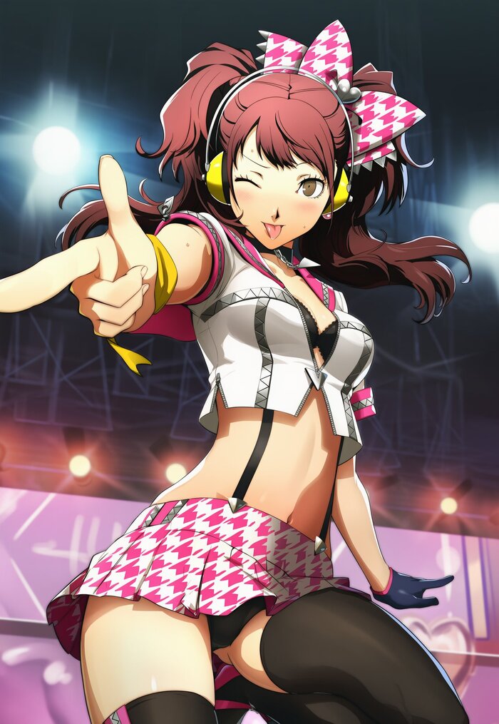 Riset - 18+, Neural Network Content, Murasaru7, Art, Anime, Anime art, Hand-drawn erotica, Erotic, Neural network art, Persona 4, Kujikawa Rise, Games, Game art, NSFW